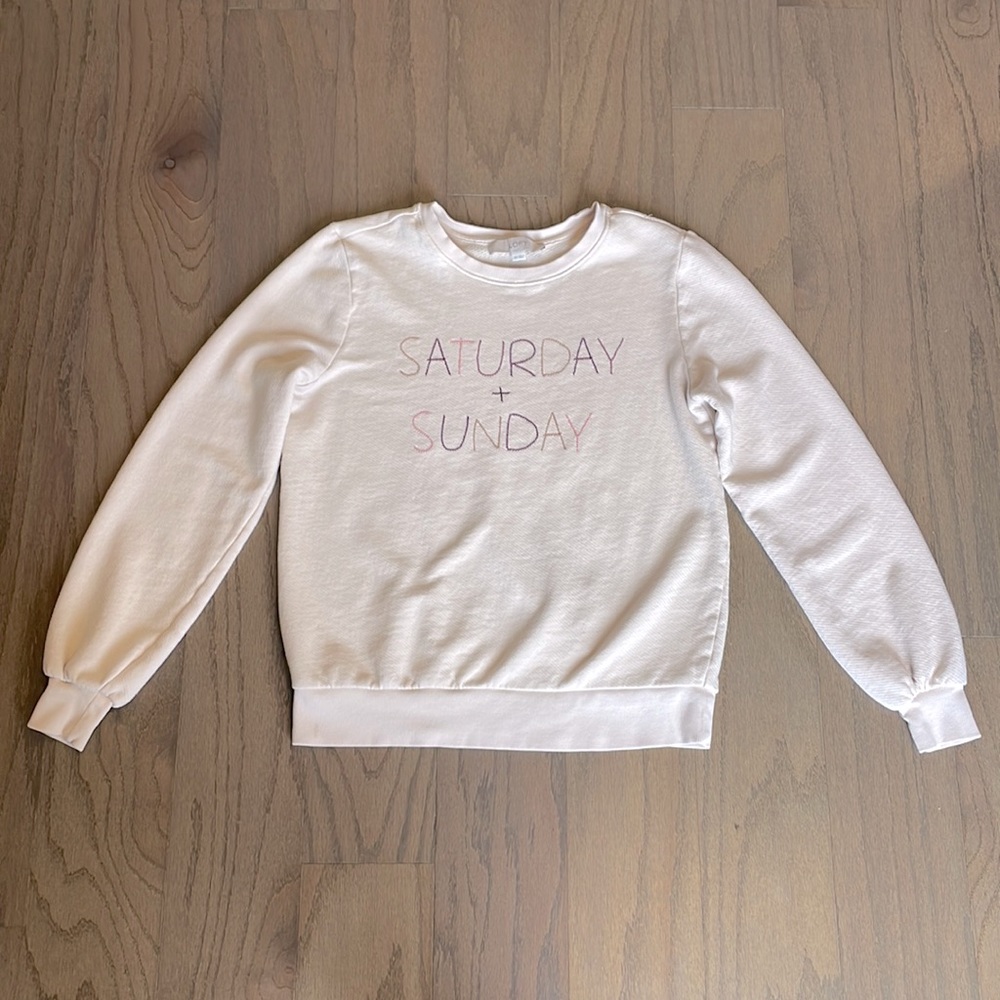 LOFT Embroidered Crewneck Sweatshirt - Size XS